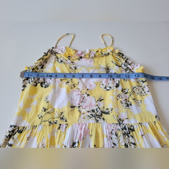 Tucker + Tate Girls Floral Yellow Dress Size M (8/10) - Picture 6 of 8